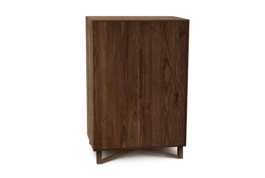 exeter bar cabinet walnut