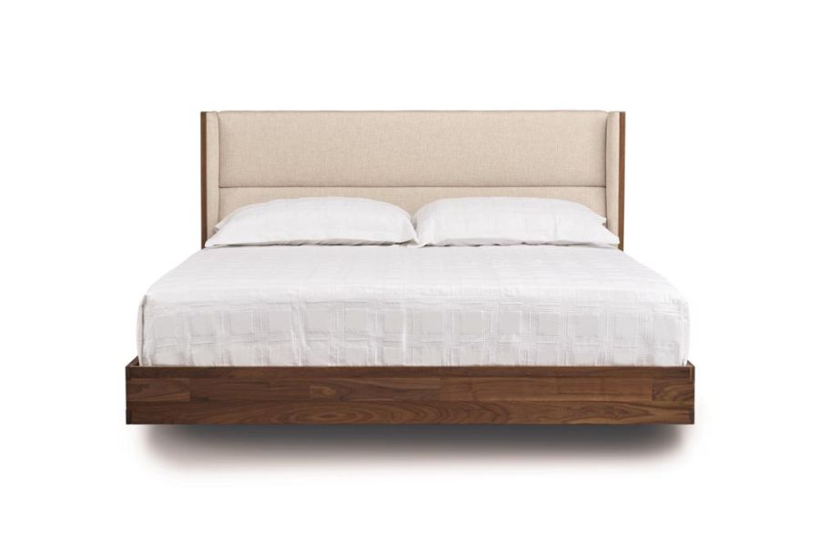 sloane floating bed walnut