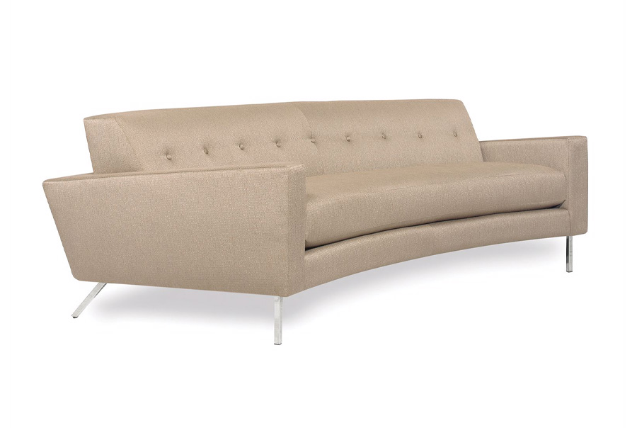 flamingo curved sofa